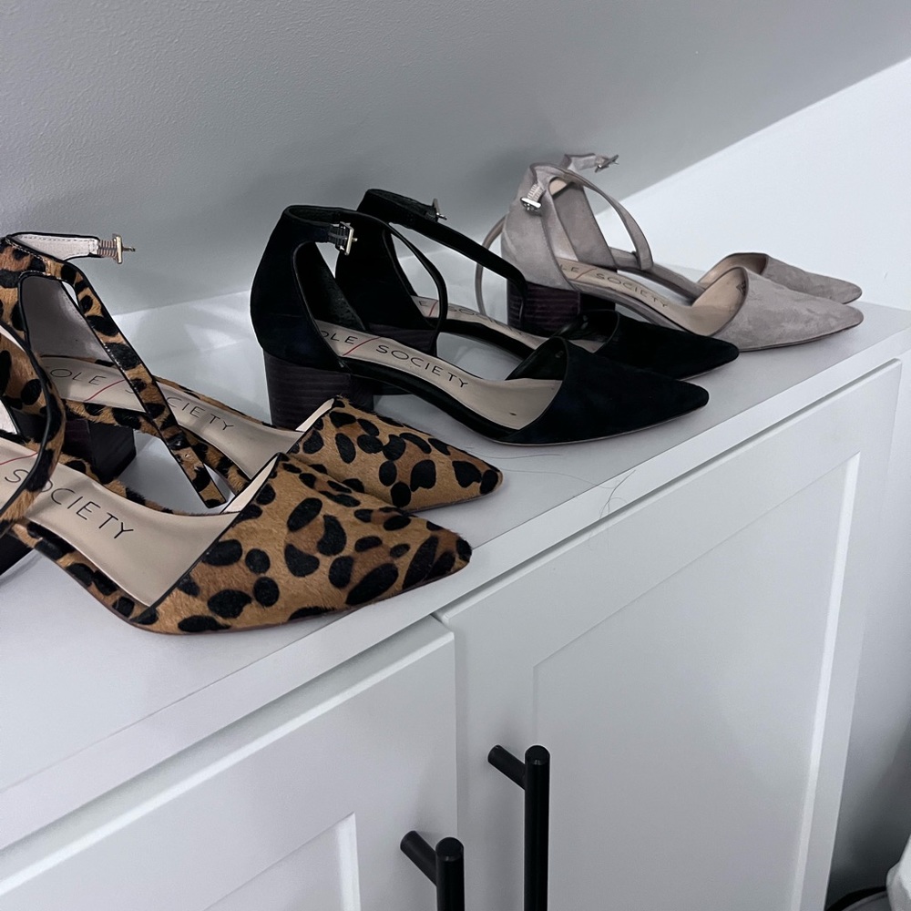 Three pairs of Sole Society shoes for $50